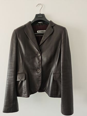JIL SANDER Lederblazer Jacke