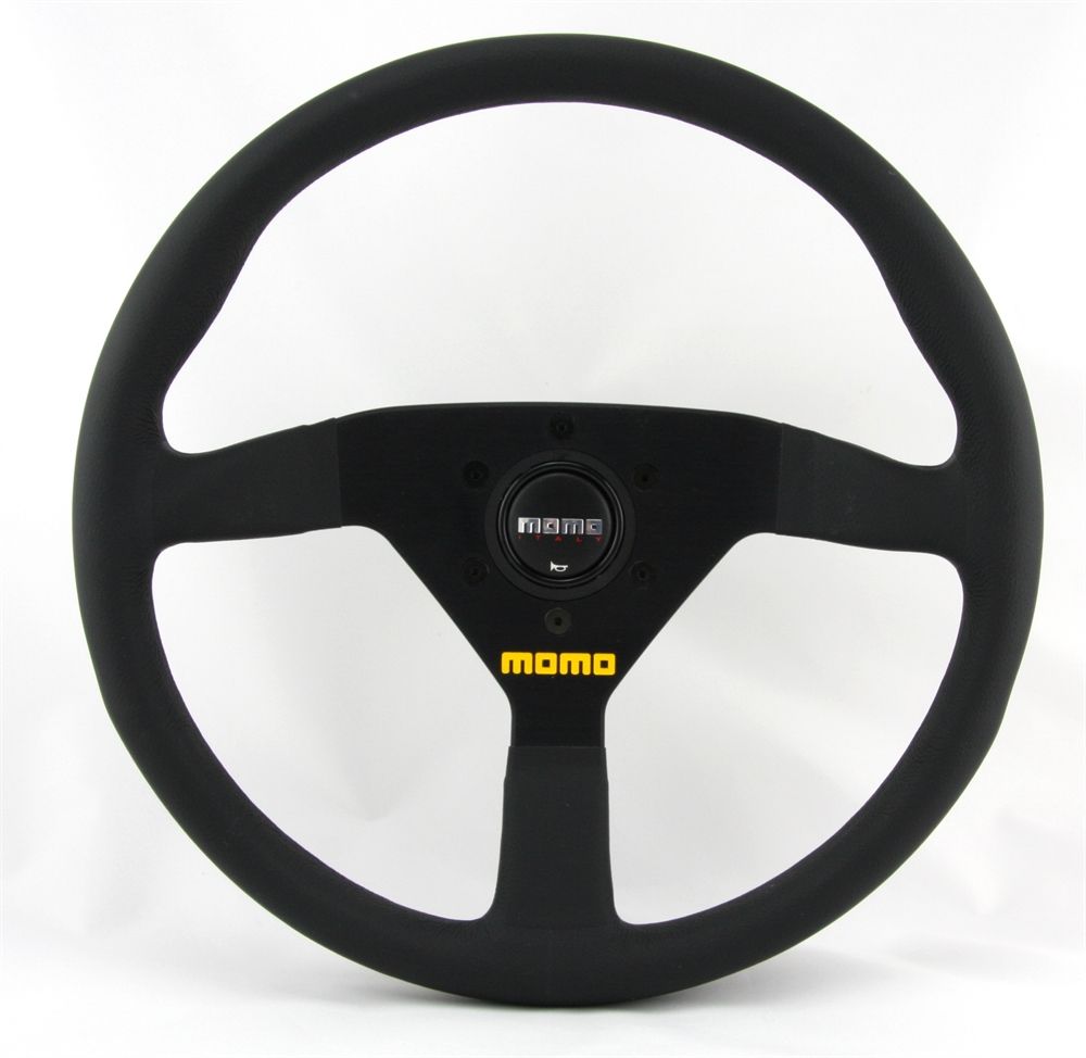Tutti pezzi di ricambio auto: Momo Leder Sportlenkrad Modell MOD. 78 3 – Nuovo e nell'imballaggio originale da Moers venduto da BMS-Racing