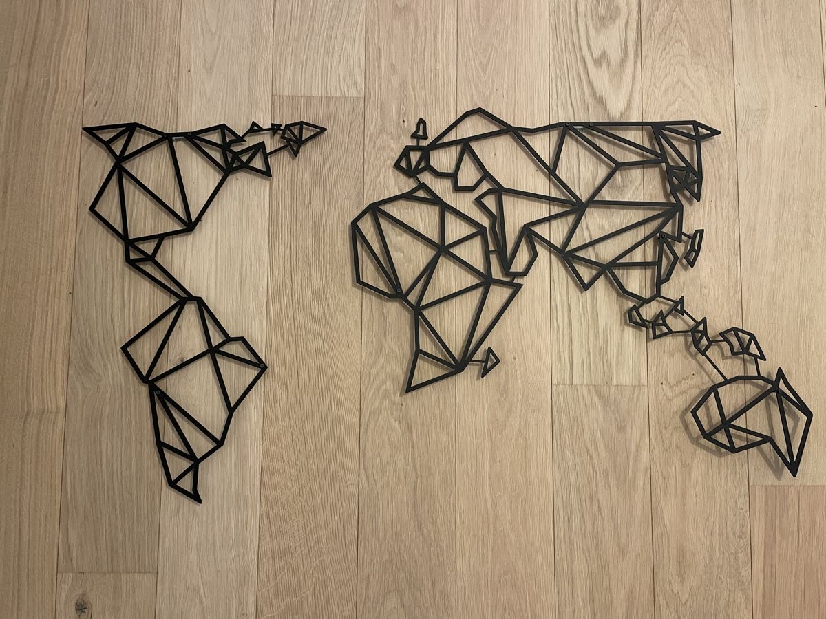 Tutte le decorazioni: Weltkarte aus Metall – Nuovo (secondo la descrizione) da Niederhelfenschwil venduto da jas_sq7y
