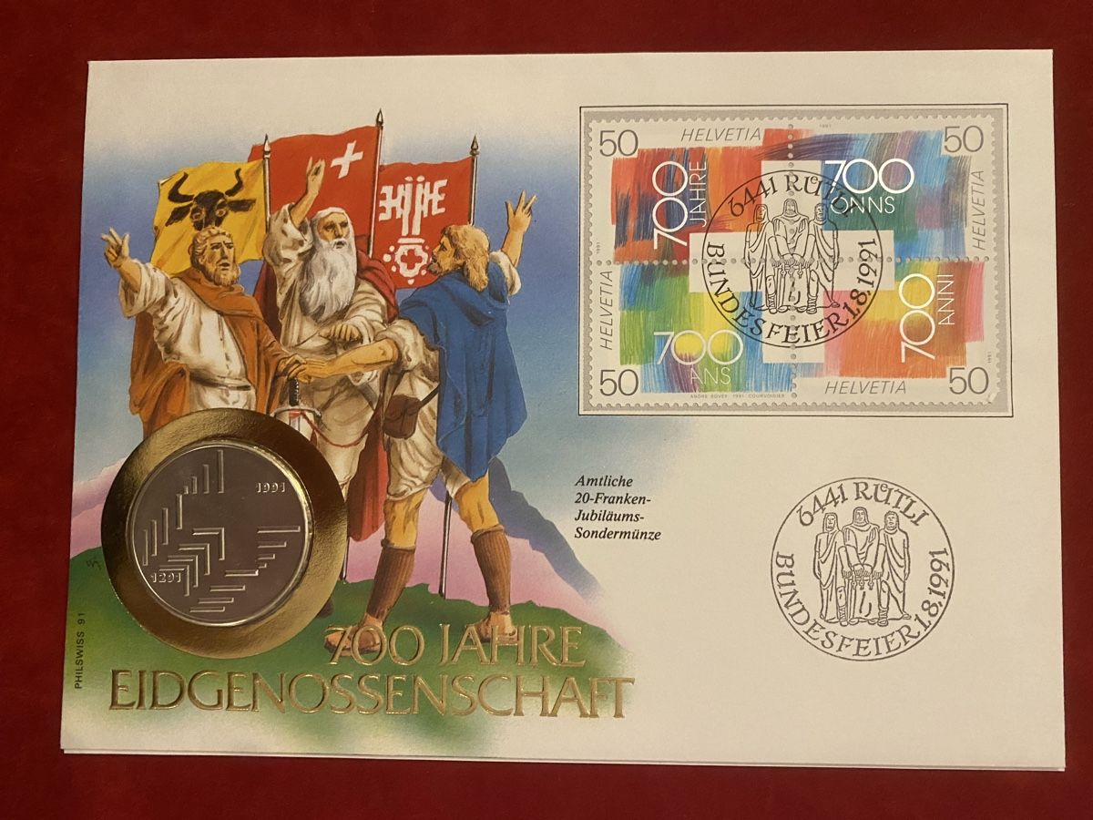 Tutti le monete: Numisbrief 20 Franken Silber Schweiz – Nuovo (secondo la descrizione) da Muralto venduto da Alex1912