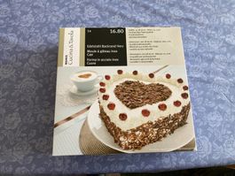 Backrand Herz Edelstahl Ø 26 cm, NEU & OVP