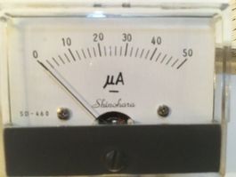 Drehspulinstrument 0-50 uA DC