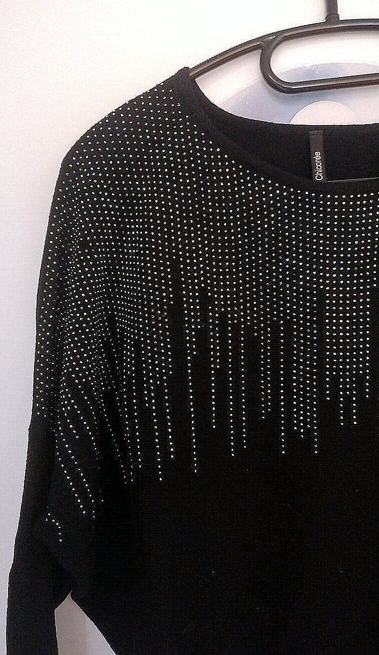 Pulls & Sweat-shirts: Eleganter Pullover mit Glitzersteinchen - Grösse S/M – D'occasion à Brunnadern par -Amarilis- 1