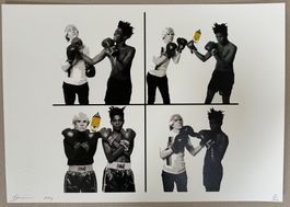 Death: Andy Warhol & Basquiat, signiert 83/100