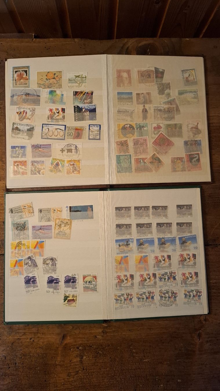 Alben: Briefmarkenalbum Sammlung – Gebraucht aus Ebnat-Kappel von Aibur 1