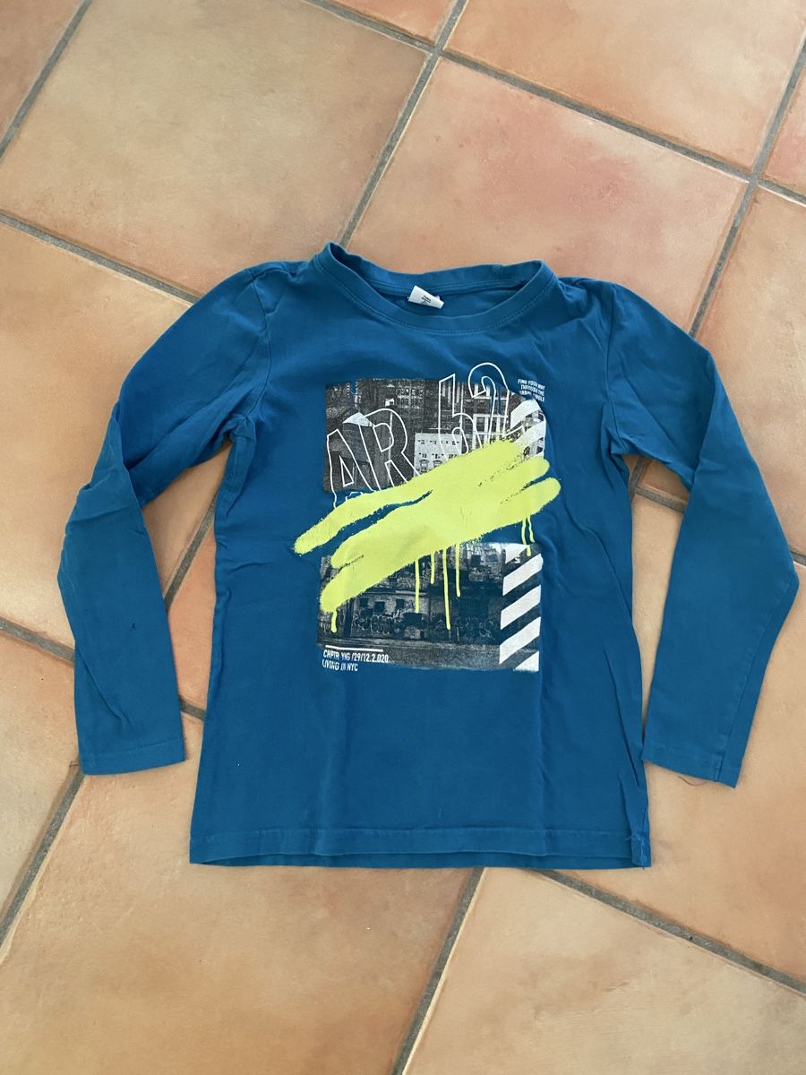 Maglioni & Felpe: Cooles Langarmshirt,  Gr. 146/152, petrol – Usato da Dornach venduto da Dlimi