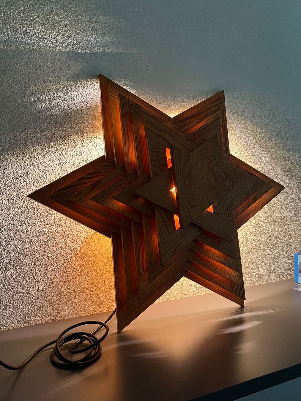 Holzartikel: Weihnachts - Stern - Holz – Gebraucht aus Kriens von Famschmidlin 6