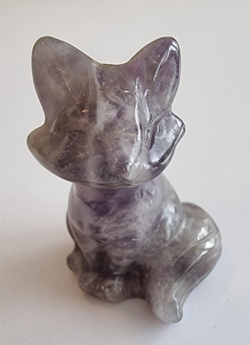 Statuette: Amethyst Fuchs Statue Figur – Nuovo e nell'imballaggio originale da Menziken venduto da Mirager 3