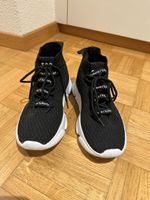 Trendige Sneaker, Schwarz/Weiss, Grösse 37
