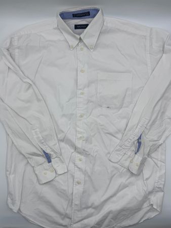 Herren Hemd Nautica weiss Langarm gebraucht Grösse L