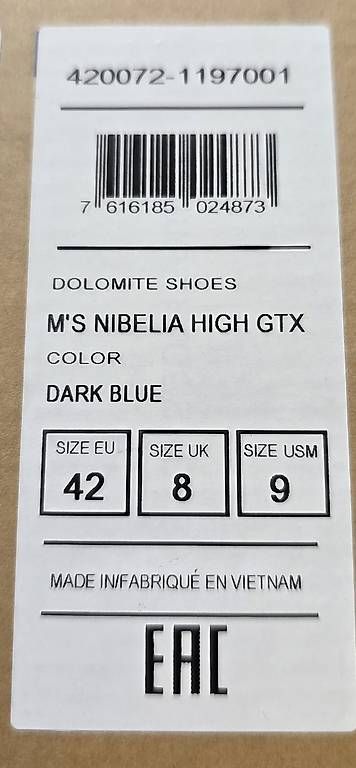 Scarpe da uomo: Chaussures NEUVES Dolomite Nibelia High, 42 – Nuovo e nell'imballaggio originale da Sugiez venduto da factorysportoutlet 5