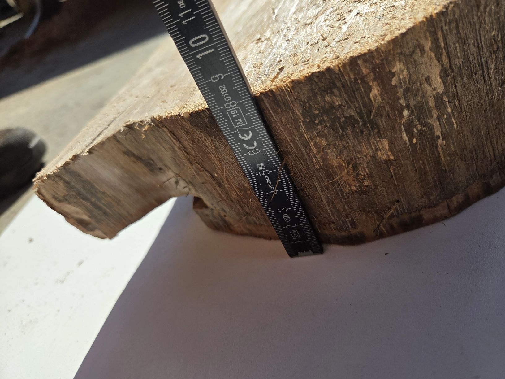 Articoli in legno: Nussbaum Baumscheibe / Holzscheibe rustikal – ca. 28 cm – Nuovo e nell'imballaggio originale da Muttenz venduto da Candro99 4