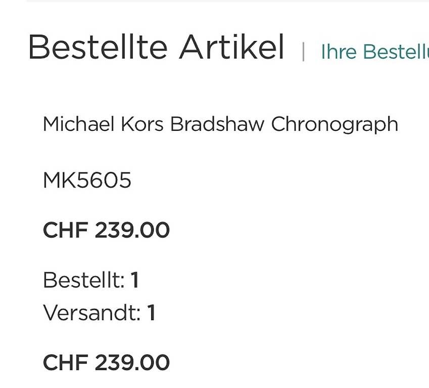 Orologi: MICHAEL KORS Bradshaw Chronograph – Usato da Wittenbach venduto da Lenitalasirena 4