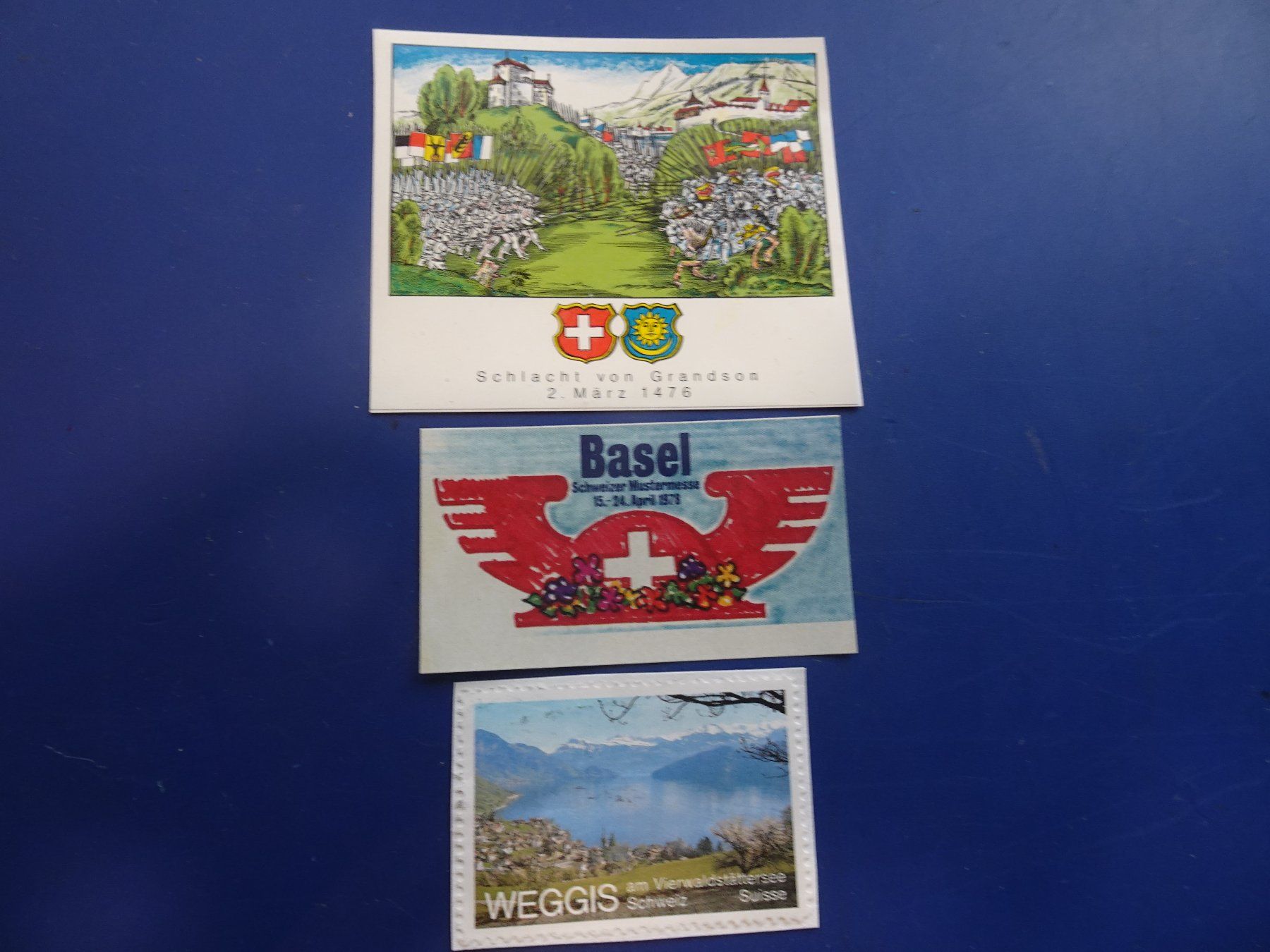 Vignettes Autoroutières: 3 RARE VIGNETTEN 1976/1978/ WEGGIS – D'occasion à Eschenbach SG par eDaisy