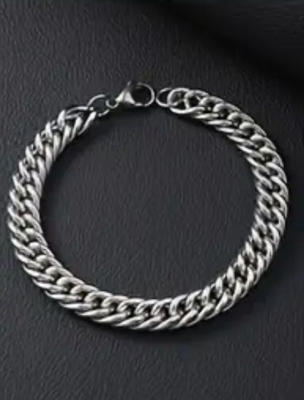 Bracciali & Braccialetti: Armband Edelstahl Glieder dick – Nuovo e nell'imballaggio originale da Würenlos venduto da sul_cm8q