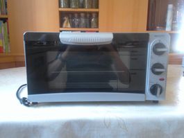 Fust Minibackofen silberfarben mit Zubehör, guter Zustand