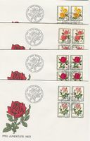 PJ Viererblock Jahrg. 1967-1972 auf FDC (J205Z)