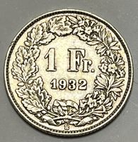 1 Franken - stehende Helvetia - 1932 B (Silber .835)