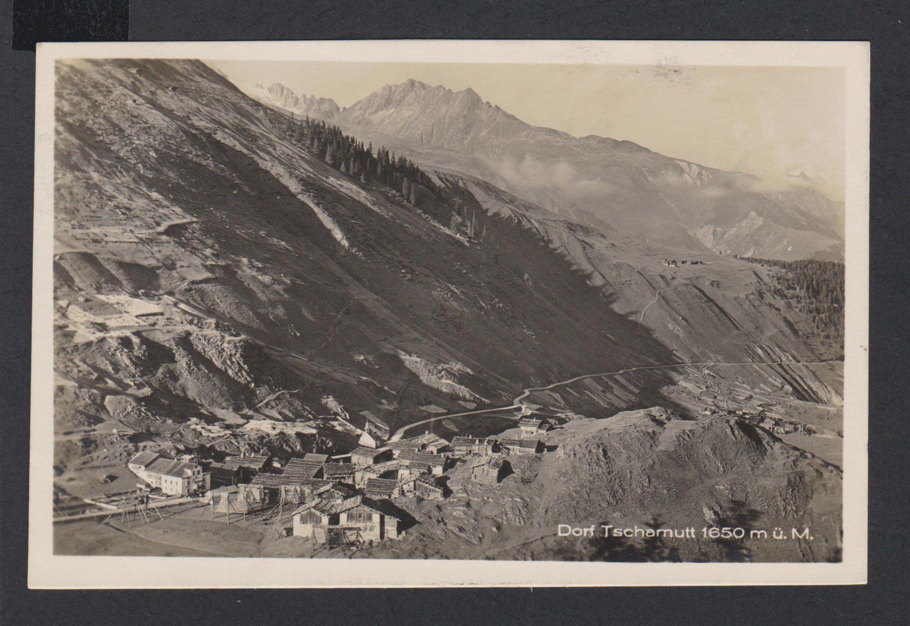 Cartoline postali: Tschamutt  GR   :   2 alte Ansichtskarten gest. 1924 – Usato da Vitznau venduto da Ropaku