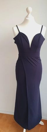 Kleid dunkelblau, Grösse 34, elegant