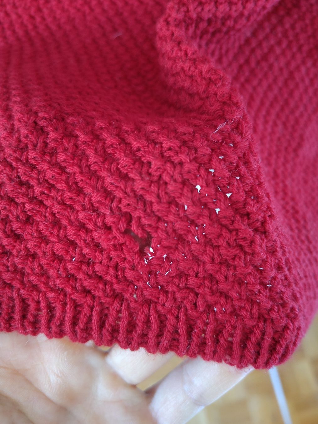 Gilets: Gestricktes Gilet mit Muster – Défectueux à Wädenswil par plantmom 3