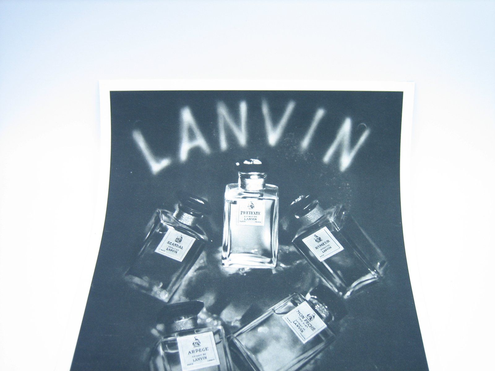 Foto & Immagini: Lanvin Paris Parfüm altes Werbeblatt – Usato da Zürich venduto da Tomi118 2