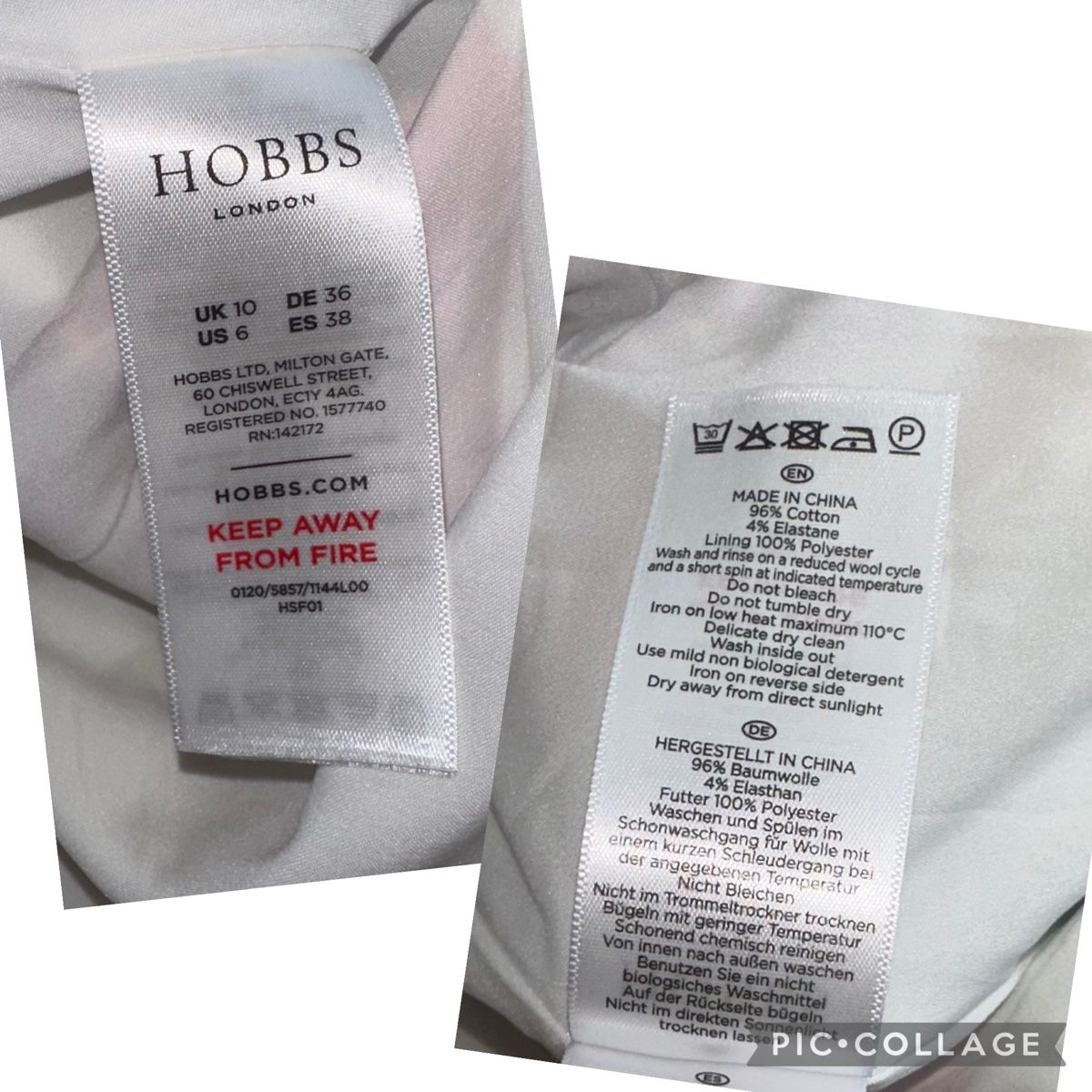 Hobbs Vestiti: HOBBS KLEID GR. 36 neuwertig – Nuovo (secondo la descrizione) da Unteraegeri venduto da MH203 9