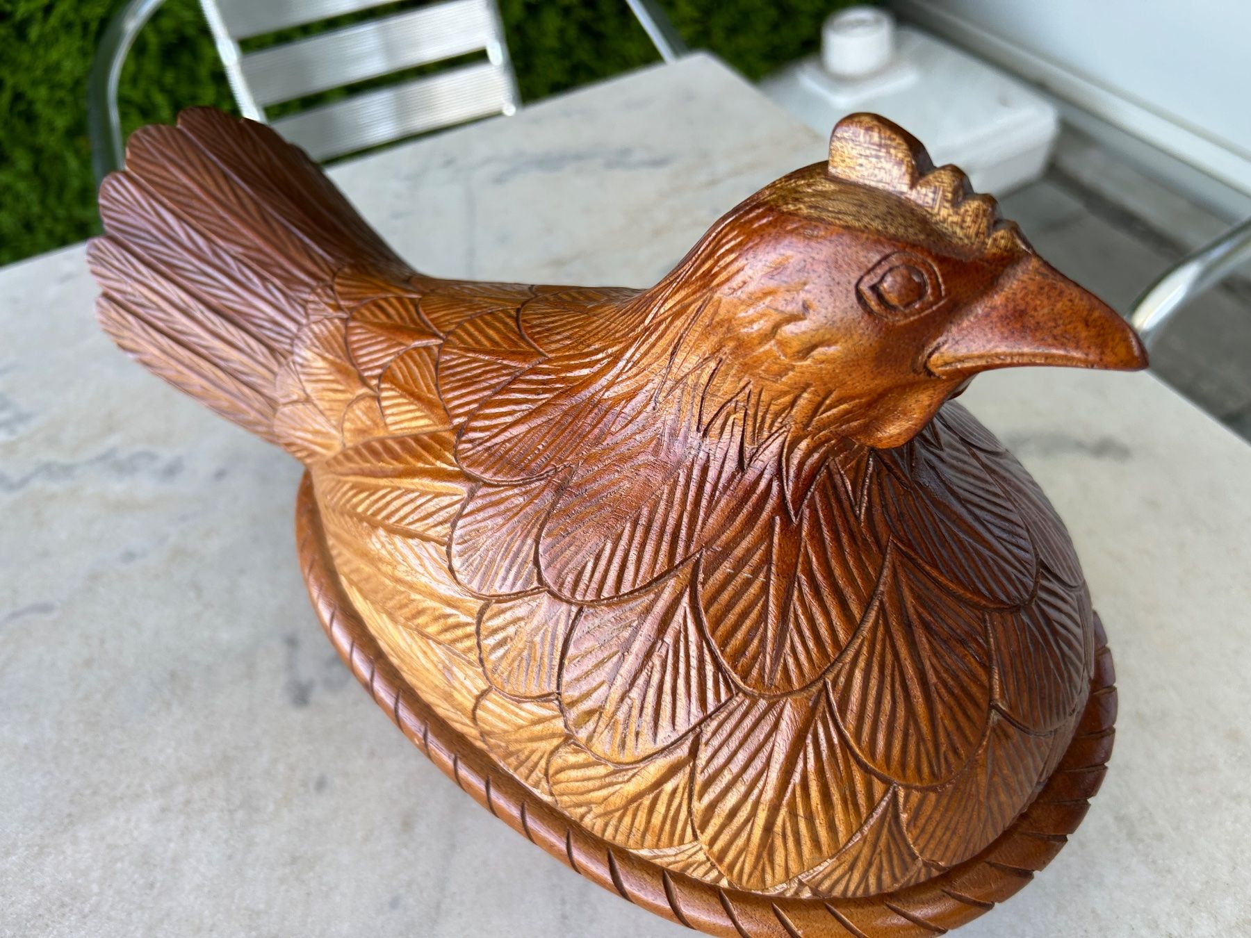 Statuette: Huhn Holzschnitzerei – Usato da Geroldswil venduto da BluesOne
