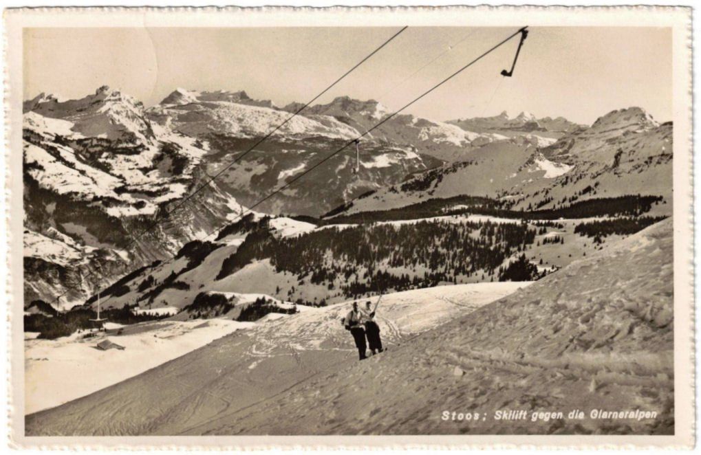Ansichtskarten: Stoos - Skilift – Gebraucht aus Binningen von Mountainrider