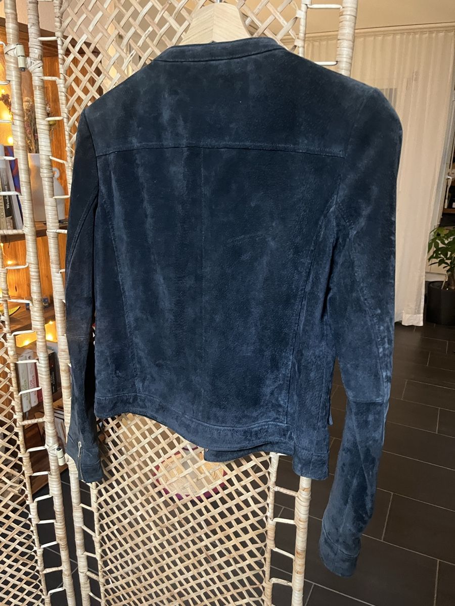 Mango Giacche: Dunkelblaue Wildlederjacke, Grösse XS – Usato da Oberrieden venduto da Schnaepplijaeger_24 1