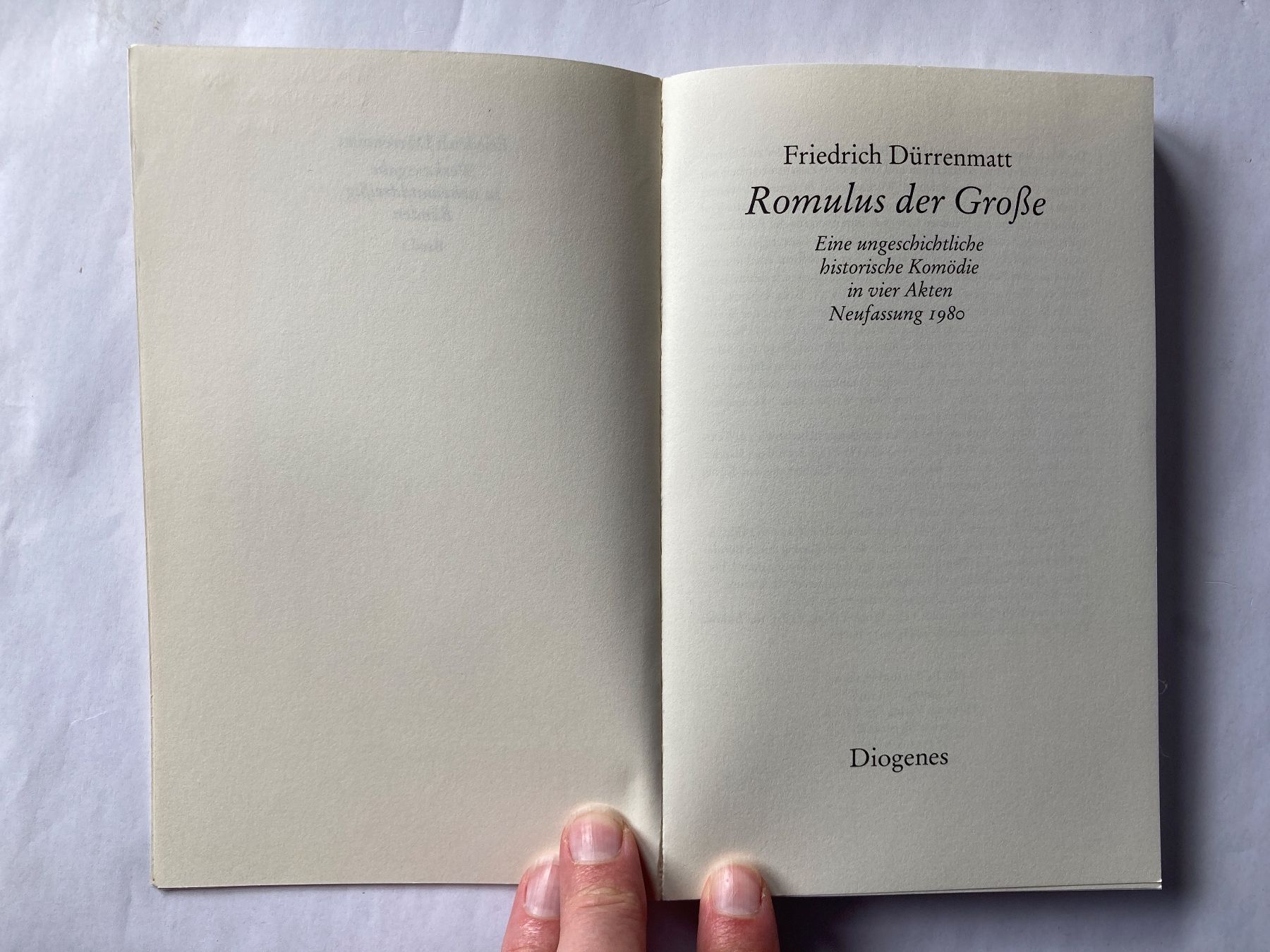 Bücher: Dürrenmatt: Romulus der Grosse, Komödie Theater – Gebraucht aus Bubendorf von Alpenheidi 3
