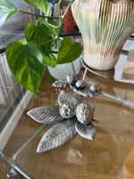 Lot de 2 décorations Argenta Arte Italie Métal argenté