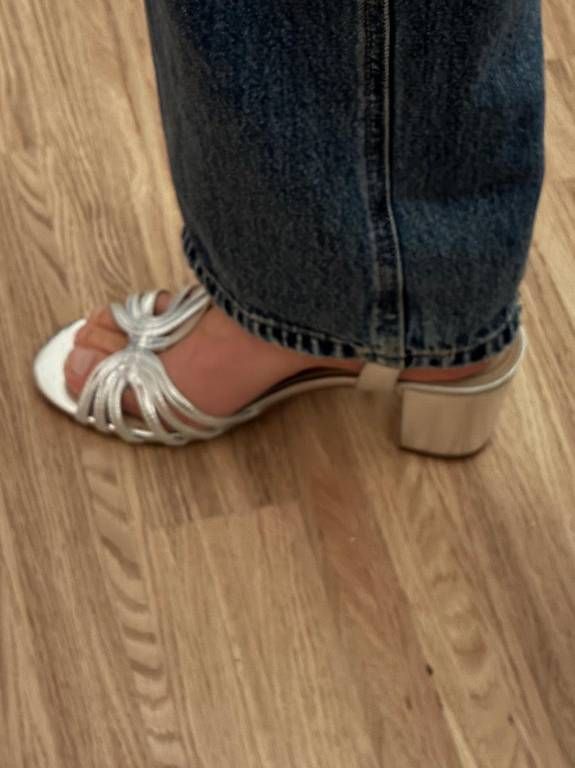 Scarpe da donna: Blockabsatz Metallic / Silver Pump by Clara Barson, 41 – Usato da Wettingen venduto da fre_n6p7