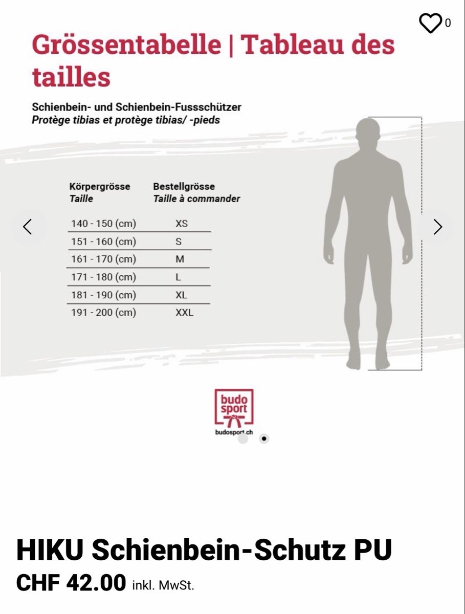Protections: Schienbeinschoner Kampfsport HIKU – Neuf (Voir description) à Frick par Ka74Ro73 1