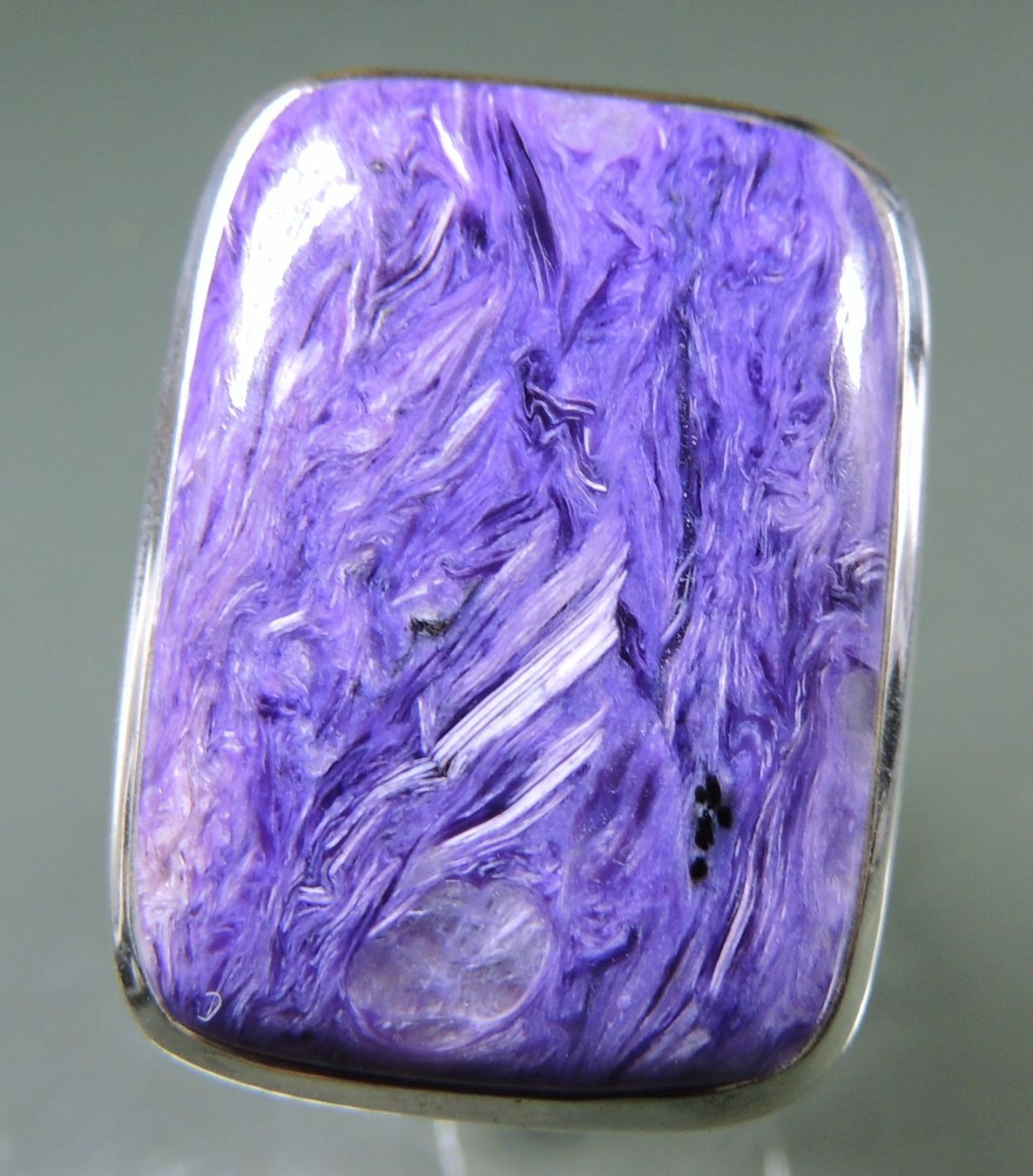 Ringe: Großer Charoit Silber 925 Fingerring Gr. 60 – Neu und originalverpackt aus Waldenburg von schaller707 1