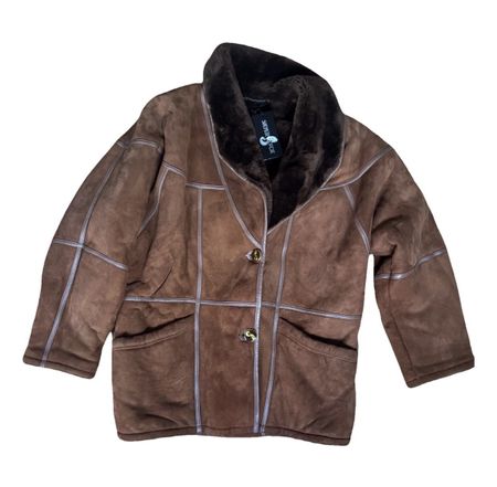 Silver Fox Pelz Jacke, Echtleder, Grösse 44, Top Zustand!