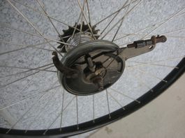 Militärvelo original Hinterrad mit Torpedo