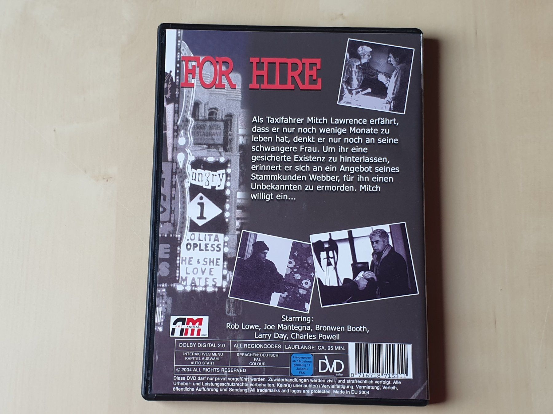 Tous les DVDs: For Hire – D'occasion à Stansstad par collectorsshop 1