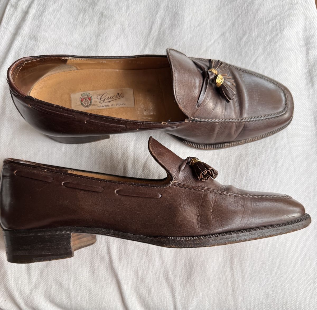 Gucci Herrenschuhe: GUCCI Gr. 41,5 Leder braun – Gebraucht aus Bern von Arecibo07 1