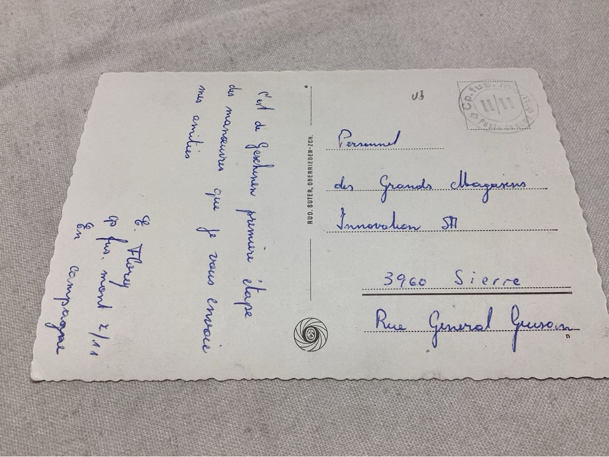 Cartoline postali: Geschinen im Goms – Usato da Luc (Ayent) venduto da Rebouille 2