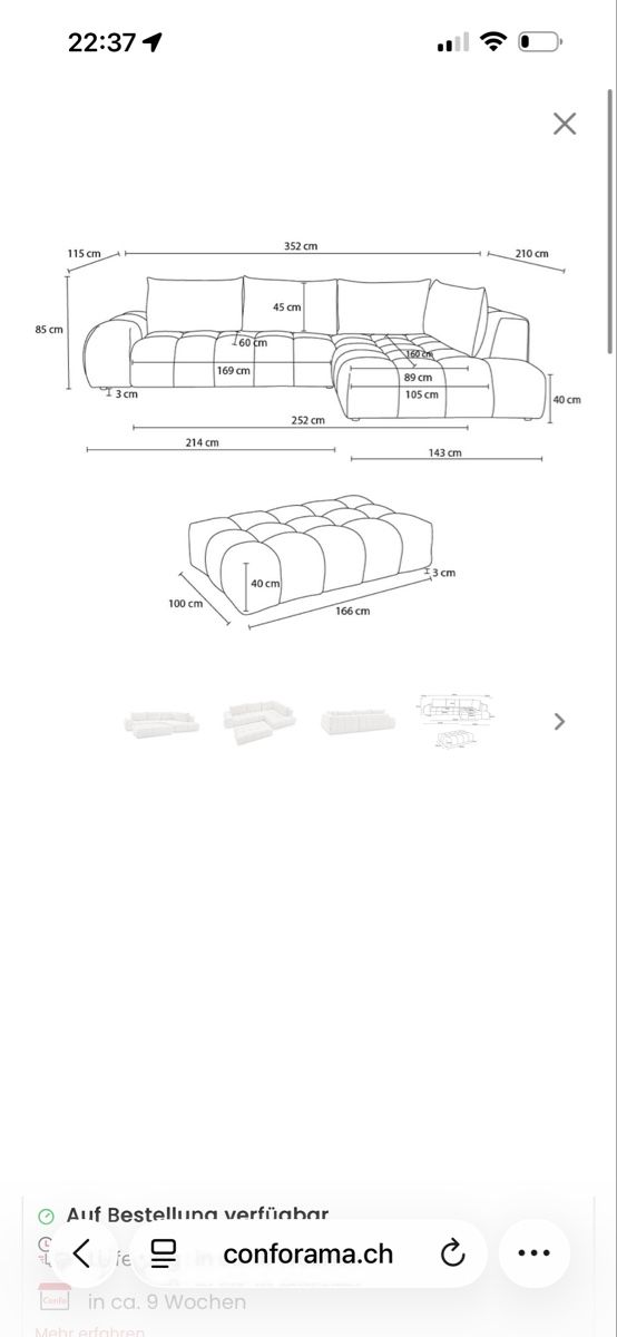 Conforama Sgabelli: Hocker – Nuovo (secondo la descrizione) da Hittnau venduto da ale_z8cq 3