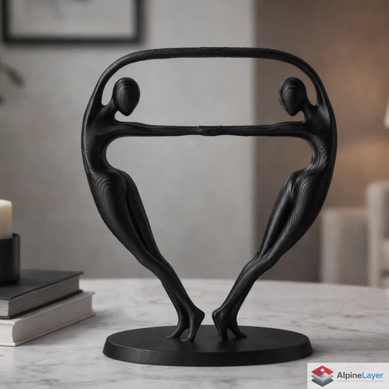 Skulpturen & Statuen: Silent Dance Abstract Modern Sculpture - 3D Printed – Neu (gemäss Beschreibung) aus Losone von AlpineLayer