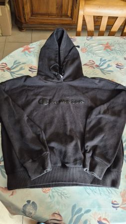 Sweat capuche Champion noir taille XL bon état