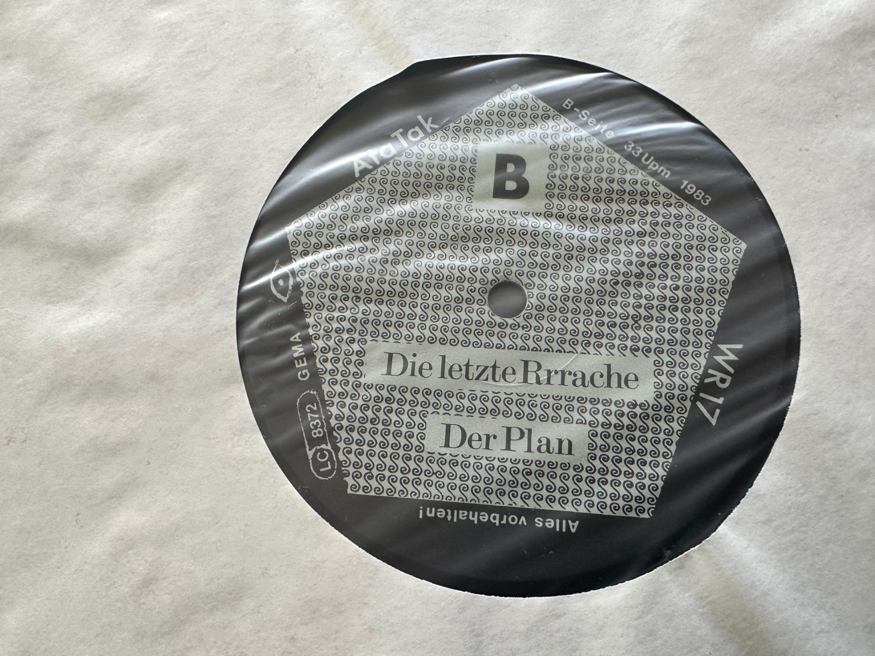 Vinyles: DER PLAN LP DIR LETZTE RACHE – D'occasion à Sion par jaipur1401 4
