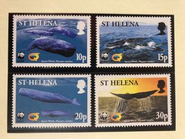 WWF St.Helena 2002 Satz Pottwal postfrisch