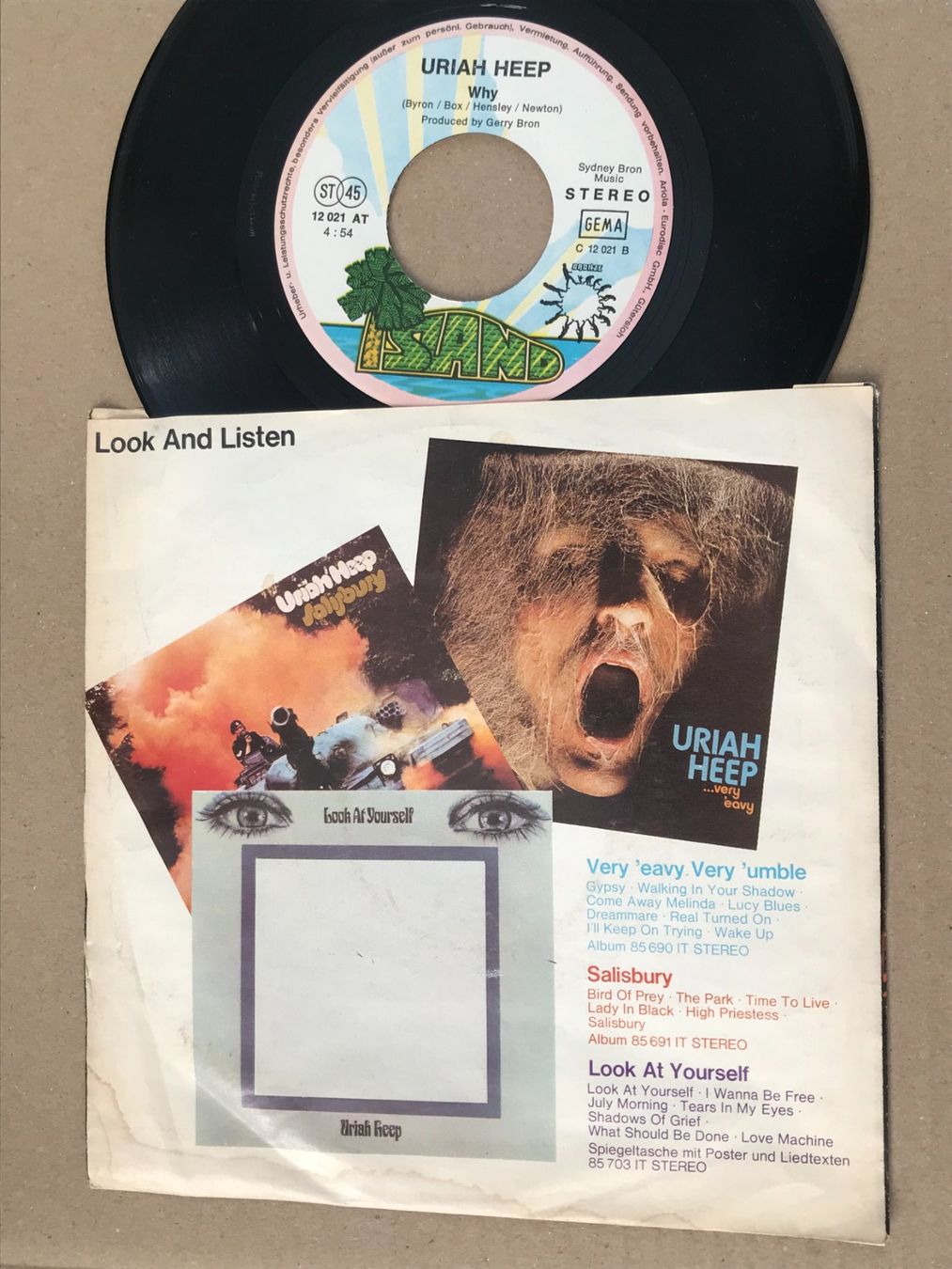 Dischi in vinile: URIAH HEEP - The Wizard / Why - 7" – Usato da Buchs AG venduto da Archie 1