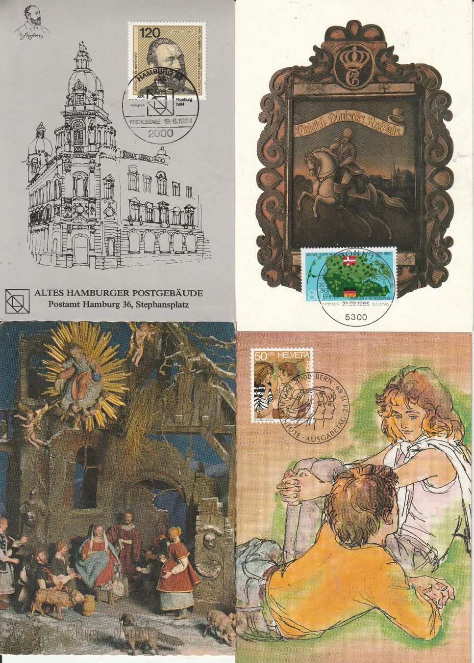 Ansichtskarten: 40 Kunst - Grusskarten etc – Gebraucht aus Lumbrein von made02 6
