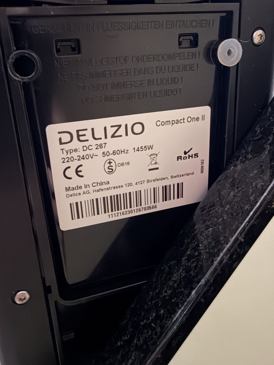 Delizio Kaffeemaschinen & Espressomaschinen: Delizio Compact One II Kaffeemaschine – Gebraucht aus Luzern von pes_z8wz 2
