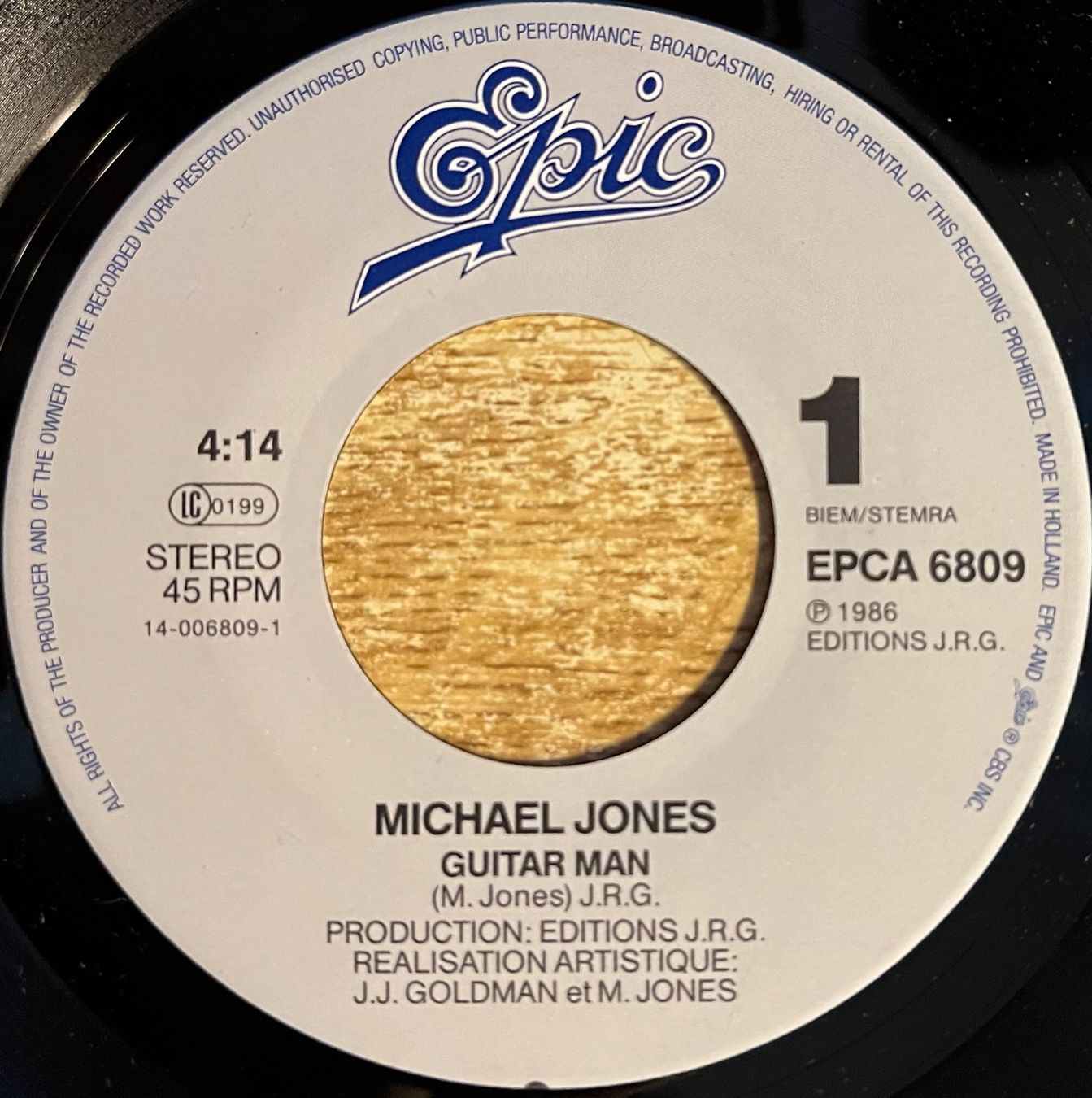 Schallplatten: MICHAEL JONES - GUITAR MAN – Gebraucht aus Bussigny von vinyl-pas-cher 2