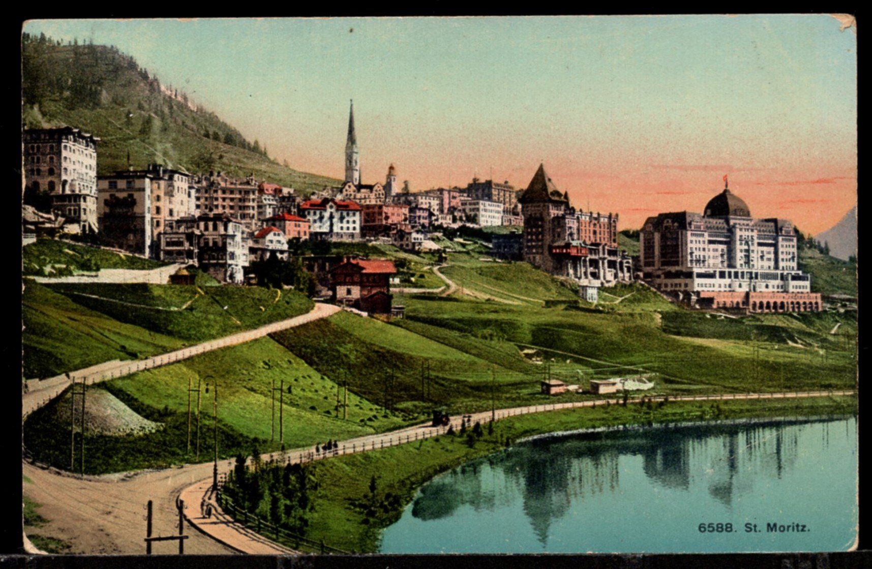 Ansichtskarten: St-  Moritz   1909 – Gebraucht aus Aarau von kufi44
